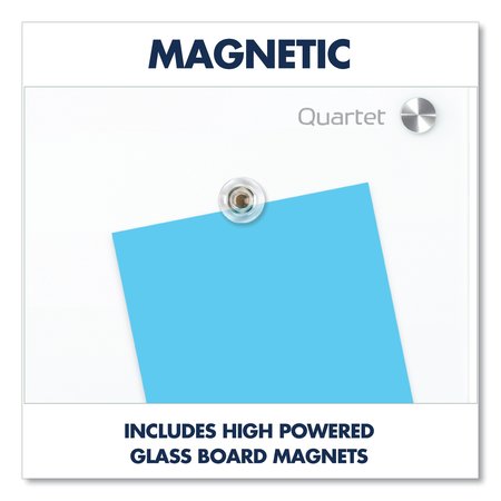 Quartet Brilliance Glass Dry-Erase Boards, 48 x 48, White Surface G24848W